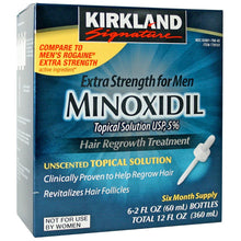 Load image into Gallery viewer, Men&#39;s Kirkland 5% Minoxidil Hair Regrowth Treatment 6 Month Supply - Vitalyse UK