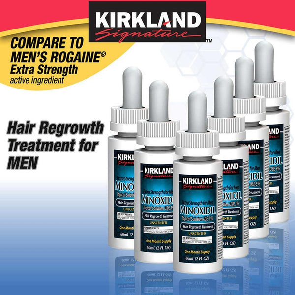 Men's Kirkland 5% Minoxidil Hair Regrowth Treatment 6 Month Supply - Vitalyse UK