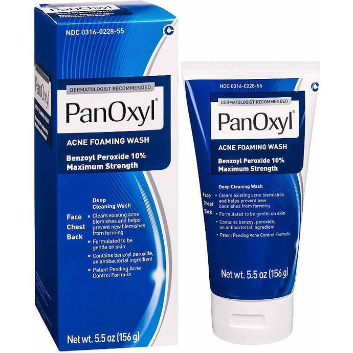 PanOxyl Acne Foaming Wash Benzoyl Peroxide 10% - Vitalyse UK